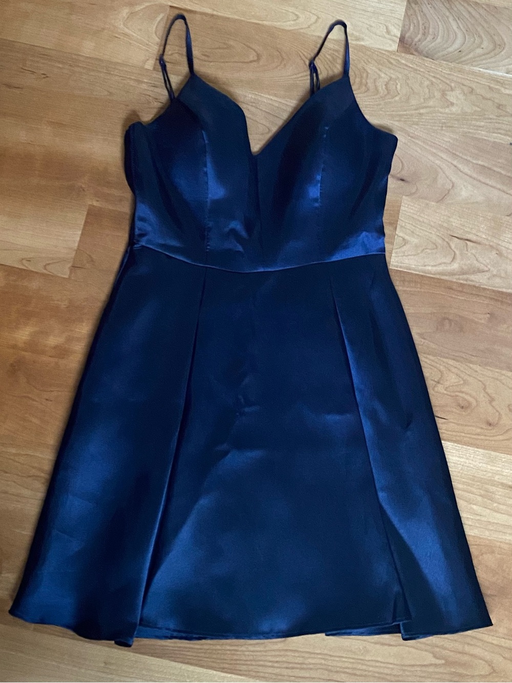 Windsor Navy Satin Mini Dress